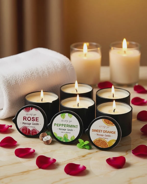 Low-Temperature Soy Wax Massage Candle, short product video.